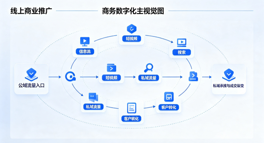 同安区线上商业推广怎么做？全域流量闭环搭建与低成本转化实战指南